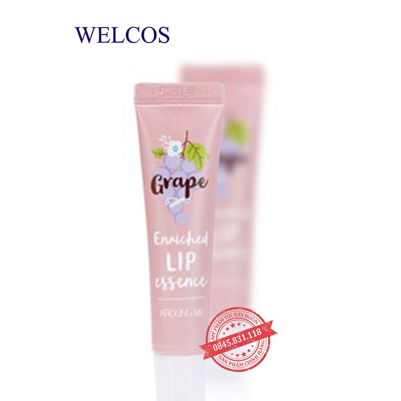 Dưỡng môi thảo dược nho Hàn Quốc Welcos Around me enriched lip essence grape 8.7g