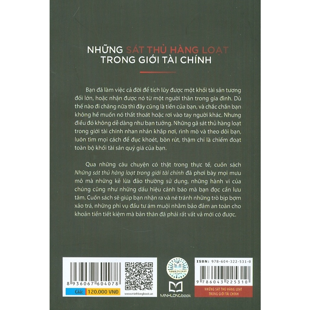 Sách - Những Sát Thủ Hàng Loạt Trong Giới Tài Chính - Đi Sâu Vào Thế Giới Của Những Kẻ Kiếm Tiền Bất Chấp Thủ Đoạn...