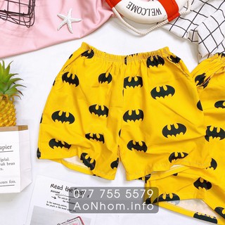 Quần đi biển - Batman vàng - Đủ size Nam, Nữ