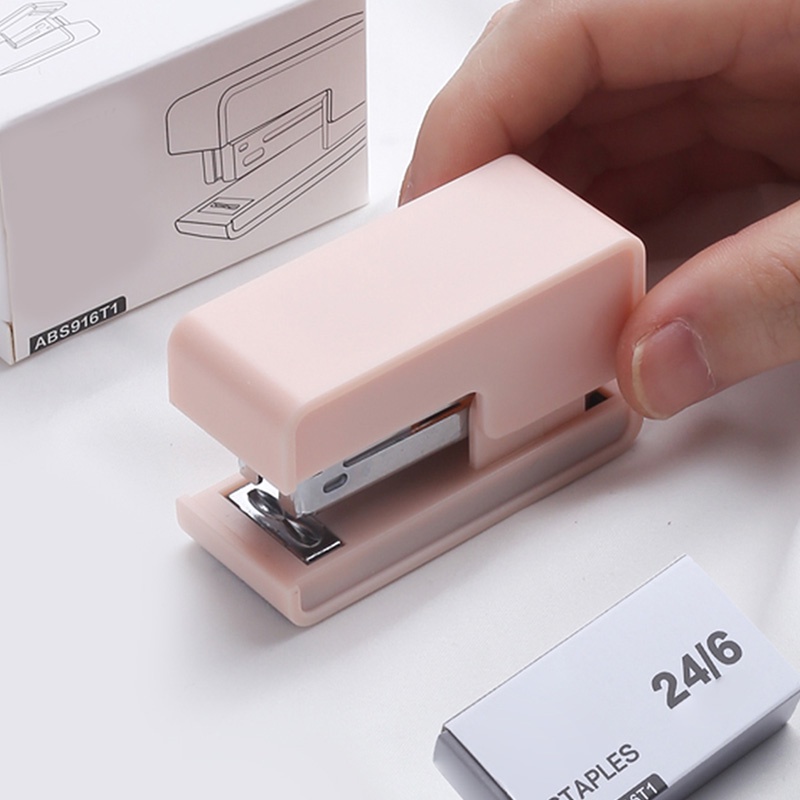 M&amp;g. Dụng Cụ Bấm Giấy Kèm Ghim Bấm Đa Năng ABS Màu Trơn