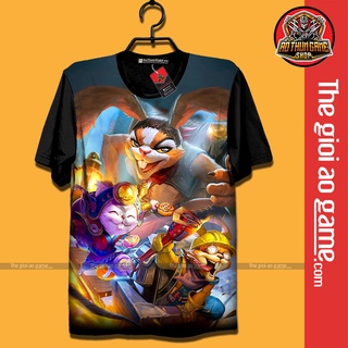 Áo Liên Quân , Áo Thun Liên Quân Mobile Slimz Unisex Nam Nữ Cổ Tròn Basic Tay Ngắn Form Rộng / Thegioiaogame.com
