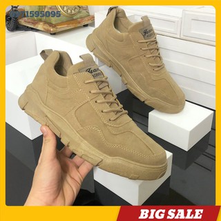 Giày Nam Da Lộn CHẤT ⚜️FREESHIP⚜️ Giày Nam Da Lộn Cao Cấp [ Hàng Độc Nhập Khẩu]- Bảo Hành Dài - SNK918 Màu Nâu