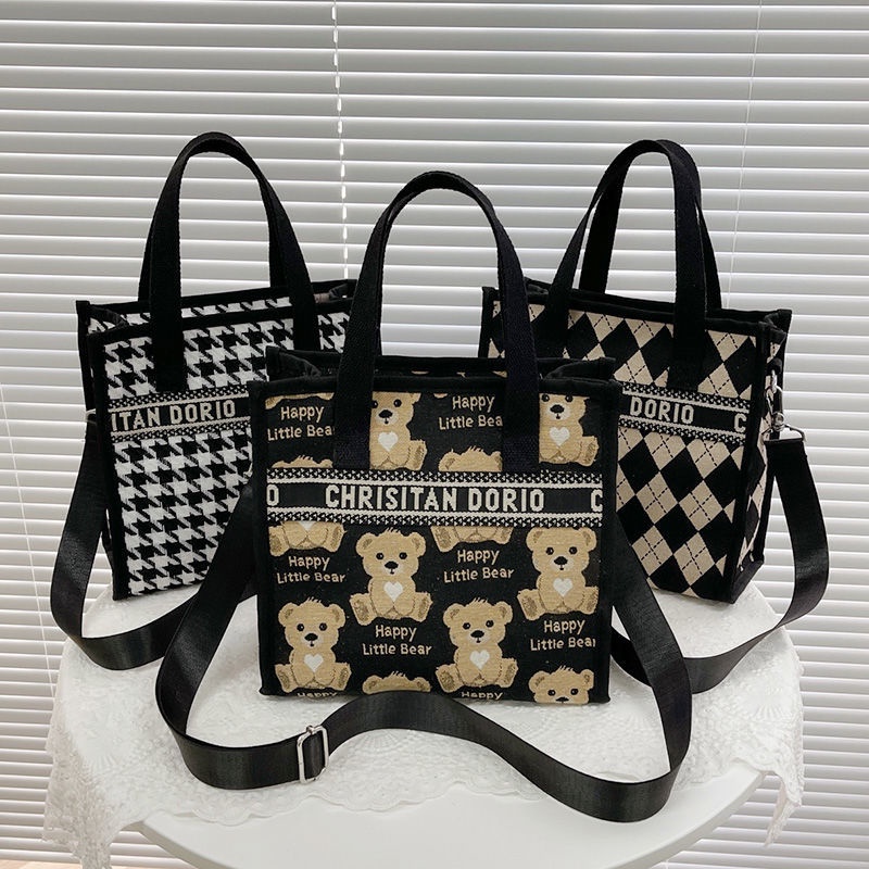 Túi Đeo Vai Vải Canvas Cỡ Lớn Phong Cách Mới Cho Nữ túi hàng hóa túi thư