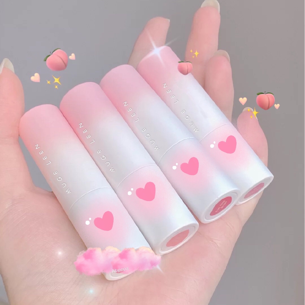[Hàng mới về] Son môi MUGE LEEN mềm mượt mùi trái cây lâu trôi dưỡng ẩm chống thấm nước | BigBuy360 - bigbuy360.vn