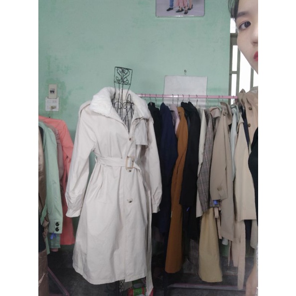 áo măng tô lót lông