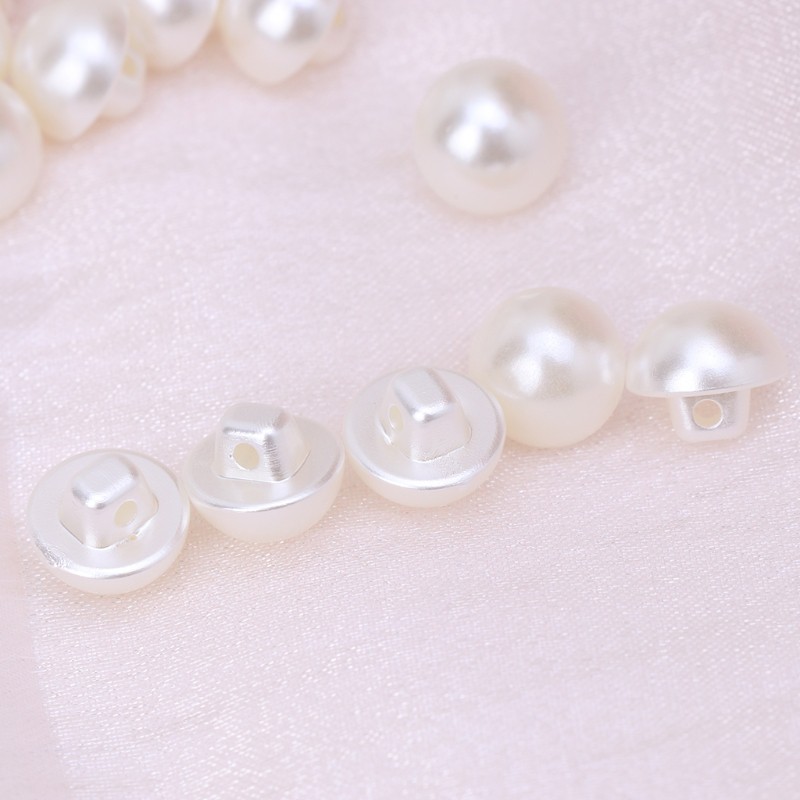 Set 50 hạt nút ngọc trai nhân tạo dùng để trang trí áo quần/đồ thủ công đẹp mắt