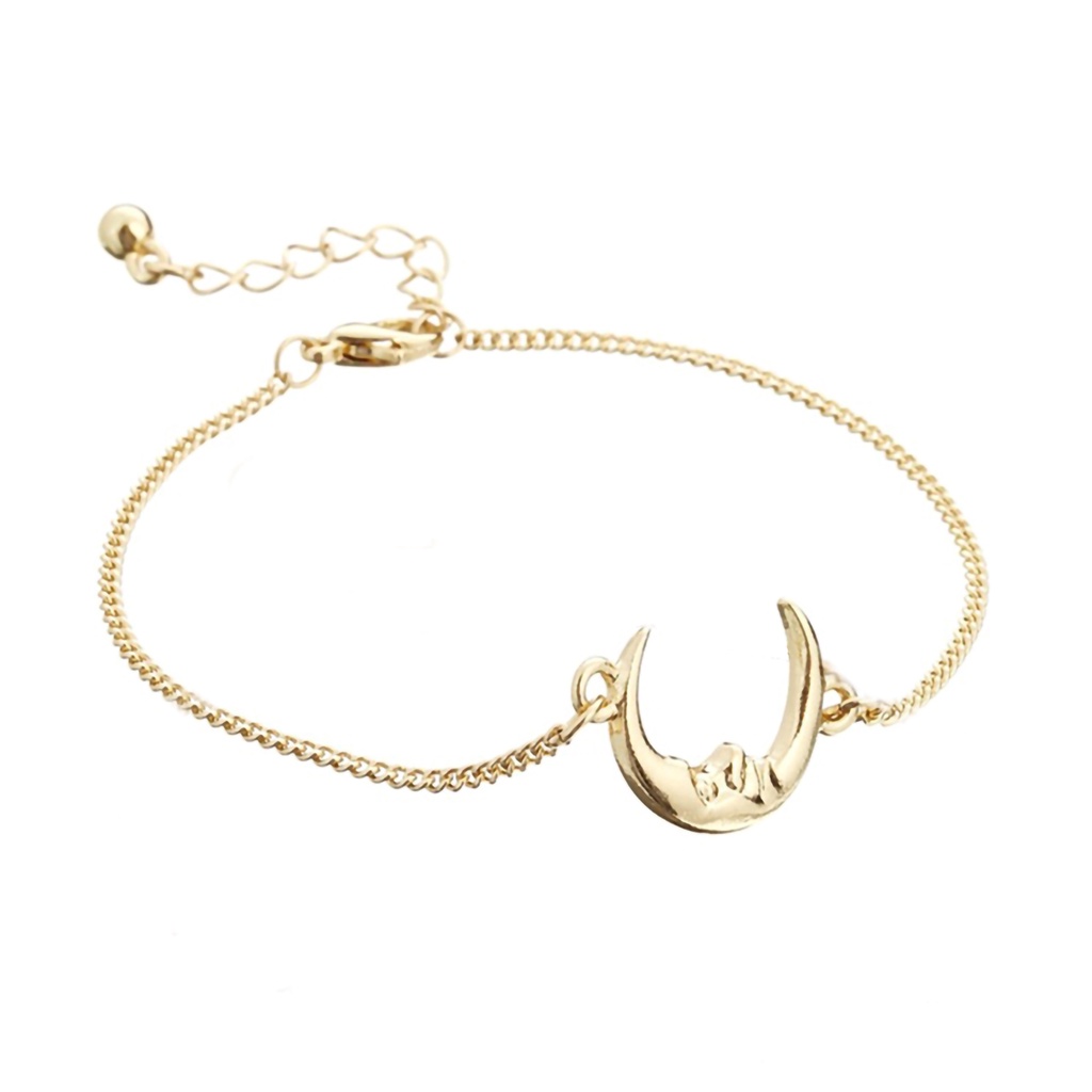 (MỚI) Vòng tay hợp kim hình mặt trăng/ngôi sao