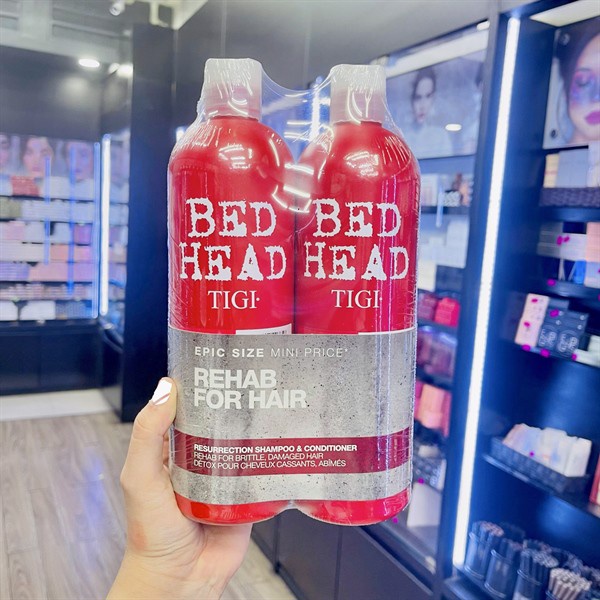 Bộ Gội-Xả Bed Head TIGI Đỏ Chăm Sóc Tóc Hư Tồn Chuyên Dùng Cho Spa - 750ml/chai