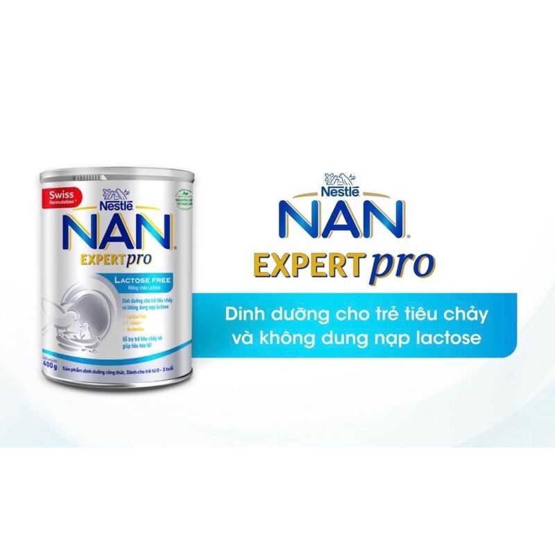 Sữa bột Nestle Nan EXPERT Pro Lactose free  400g_Duchuymilk