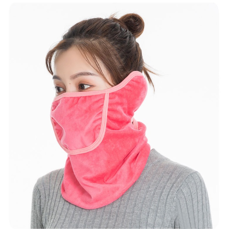 Khẩu Trang Giữ Ấm Nửa Mặt Màu Sắc Đơn Giản Cho Nam Và Nữ