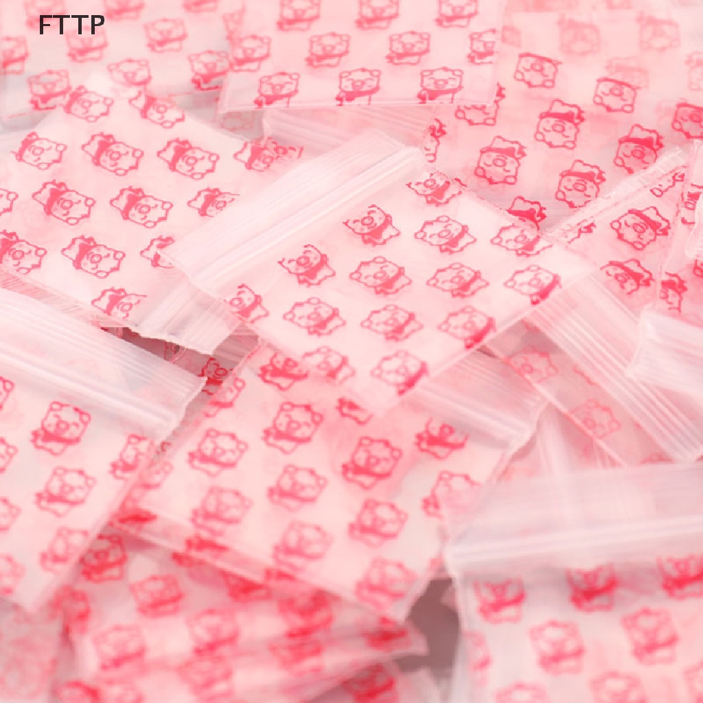 Set 100 túi zip nhựa mini đựng thuốc tiện dụng