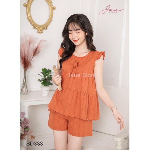 BÁN SỈ BỘ ĐŨI BÈO VAI 3 TẦNG BA MÀU HỒNG XANH CAM CHO NỮ | BigBuy360 - bigbuy360.vn