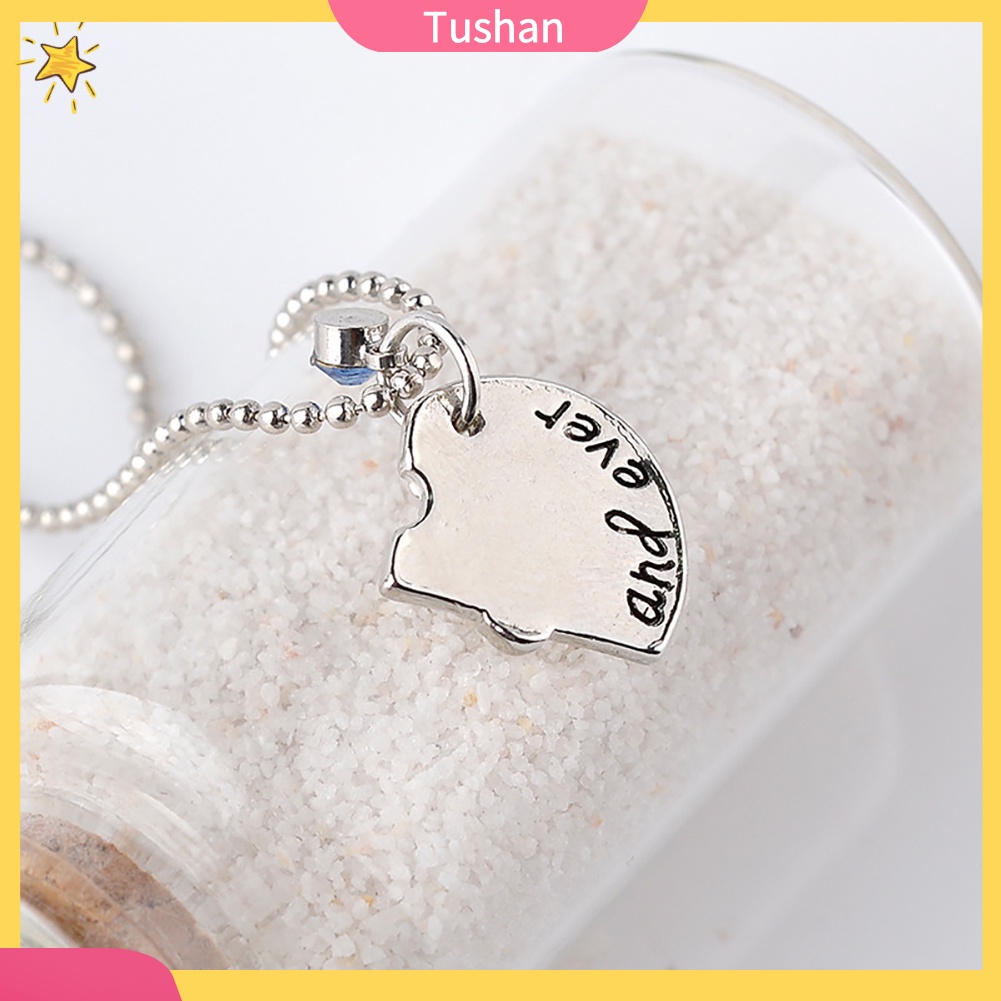 Bộ 4 vòng cổ Mặt Trái Tim Đính Đá Cho Bạn Thân