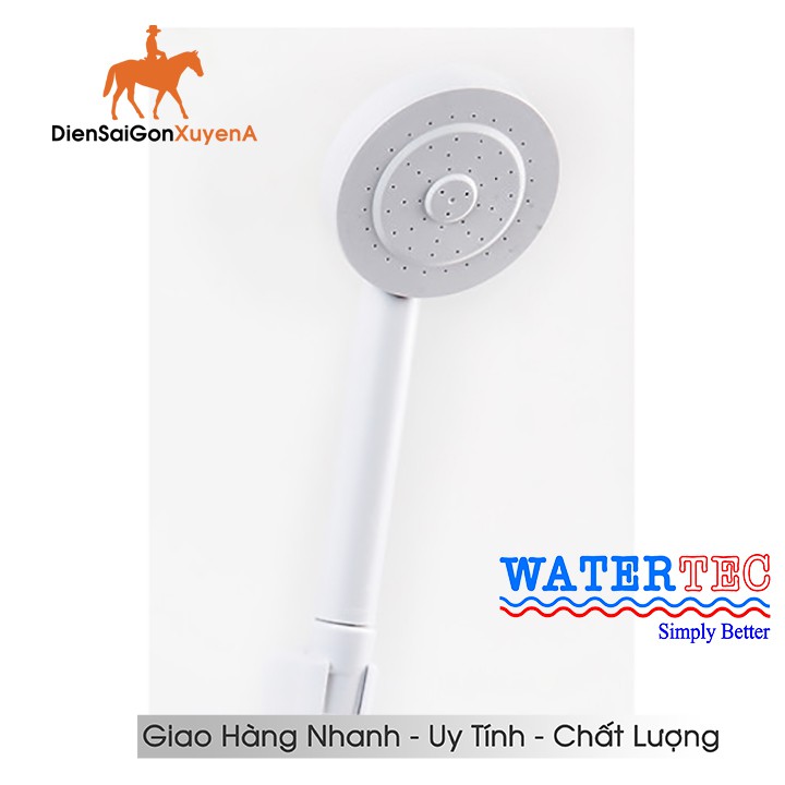 Bộ dây sen, vòi sen tắm tăng áp 1,5m nhựa trắng ABS WT-001V WATERTEC MALAYSIA - DSG