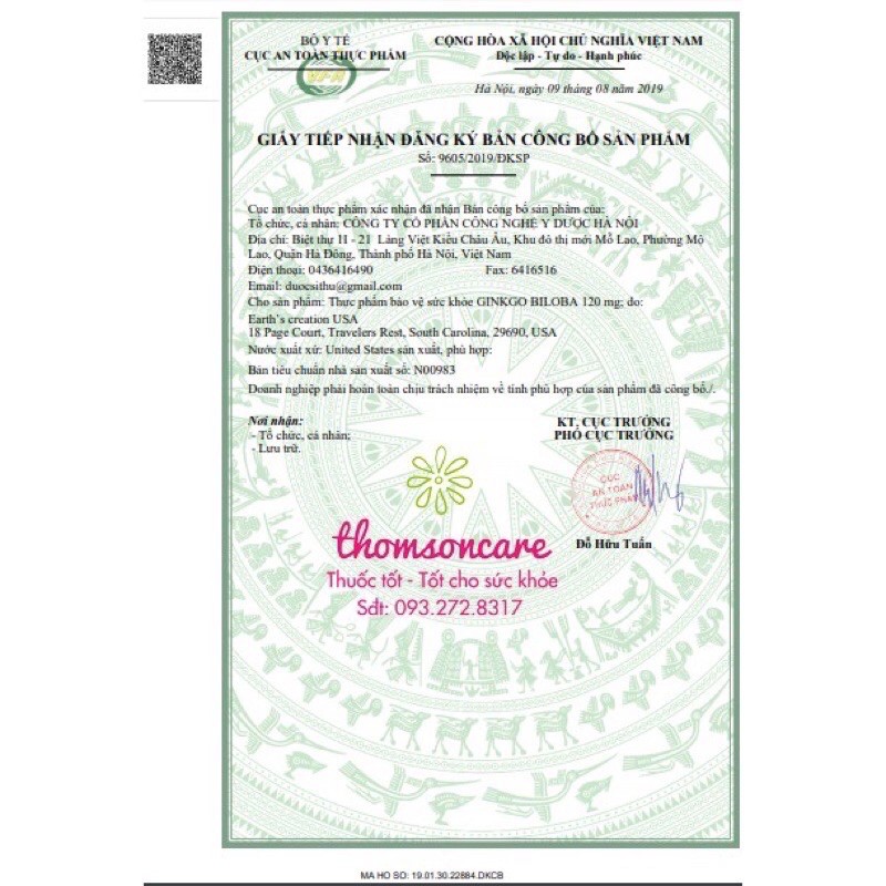 Viên uống Bổ não Ginkgo Biloba 340v Mỹ | BigBuy360 - bigbuy360.vn