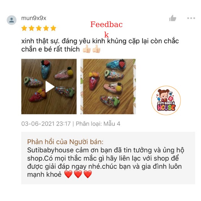 [Mẫu Mới]Kẹp Tóc Cho Bé,Kẹp Tóc Phong Cách Hàn Quốc Cực Xinh,Dễ Thương,Ngộ Nghĩnh Đáng Yêu Cho Bé-Suti Baby House