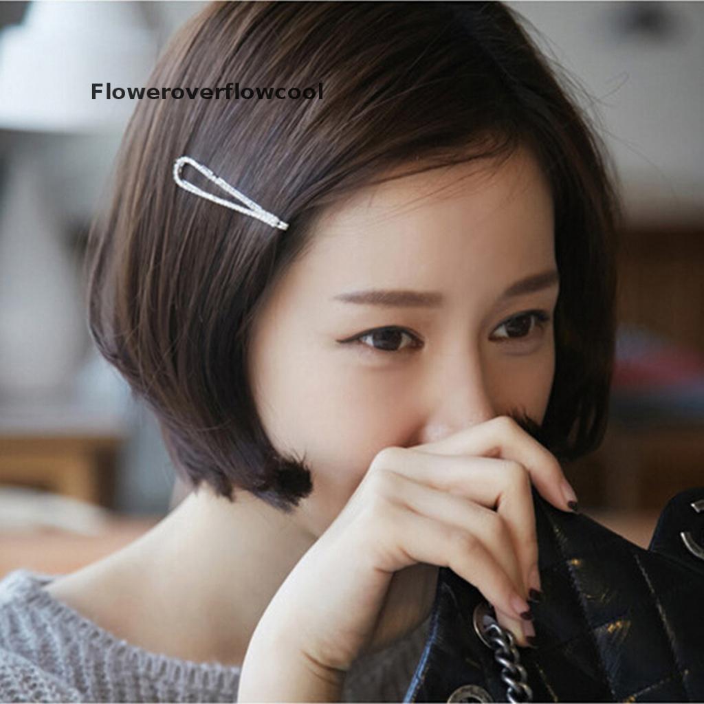 Kẹp Tóc Hình Hoa Đính Đá Pha Lê Thời Trang Mới Cho Nữ