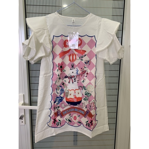 Đầm trắng in Thái cao cấp form đẹp freesize newtag