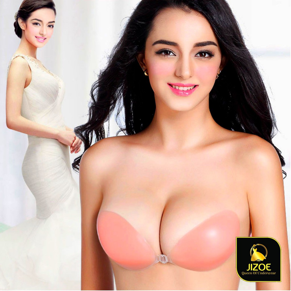 Áo Bra dán ngực nữ Silicon tàng hình dễ thương cài trước nâng ngực tạo khe đẹp quyến rũ gợi cảm JIZOE MDT02