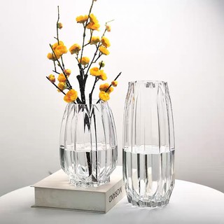 Lọ hoa thuỷ tinh lập thể, bình hoa cao cấp