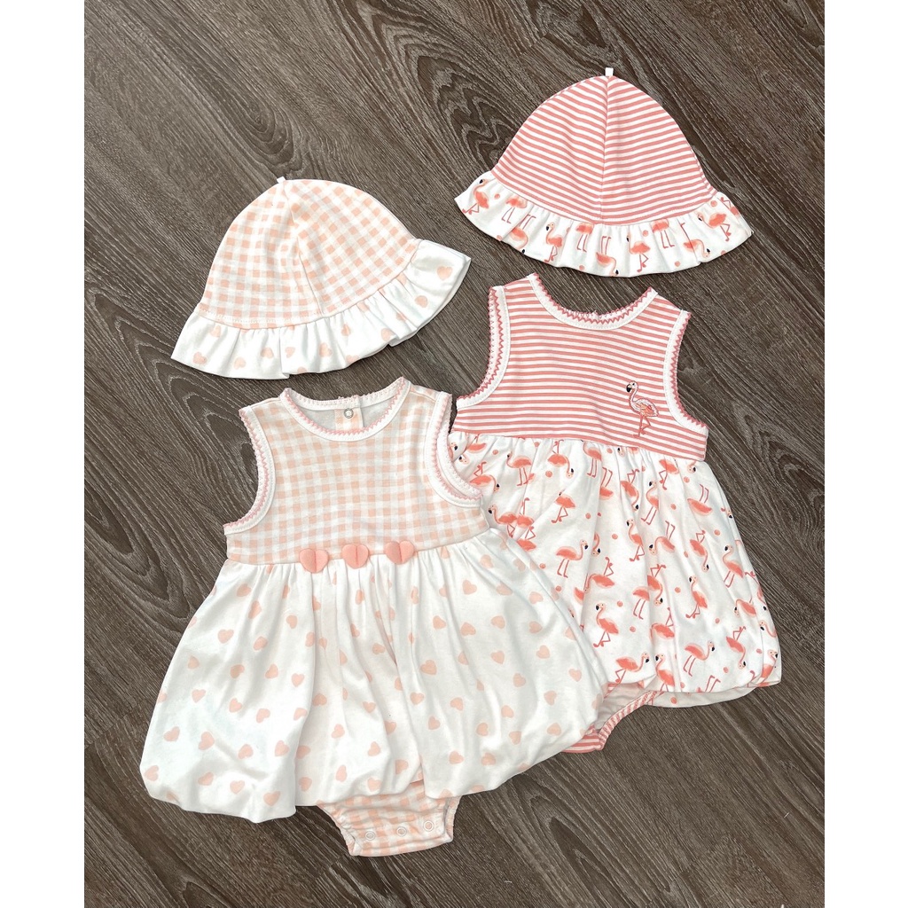 Set bodychip Litte me kèm mũ bé gái