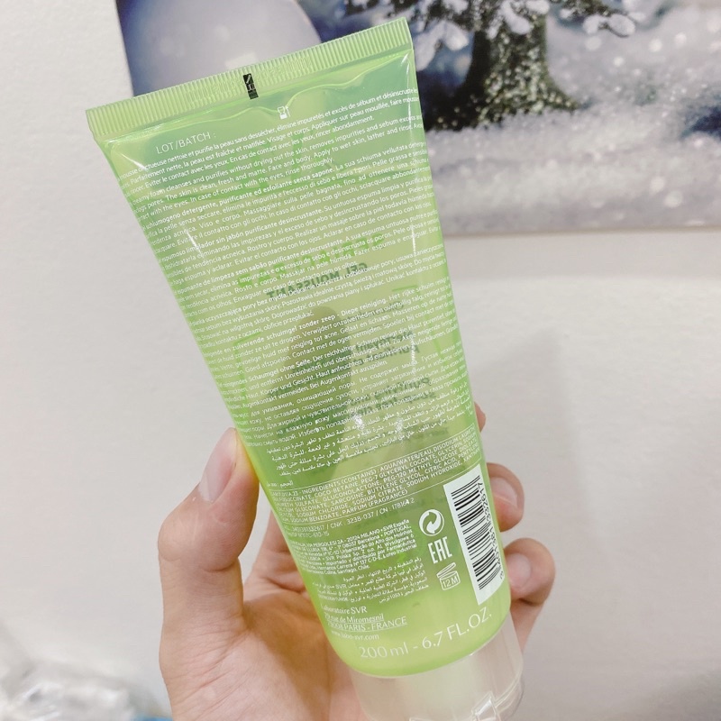 Gel rửa mặt Sebiaclear Gluconolactone 200ml cho da dầu mụn