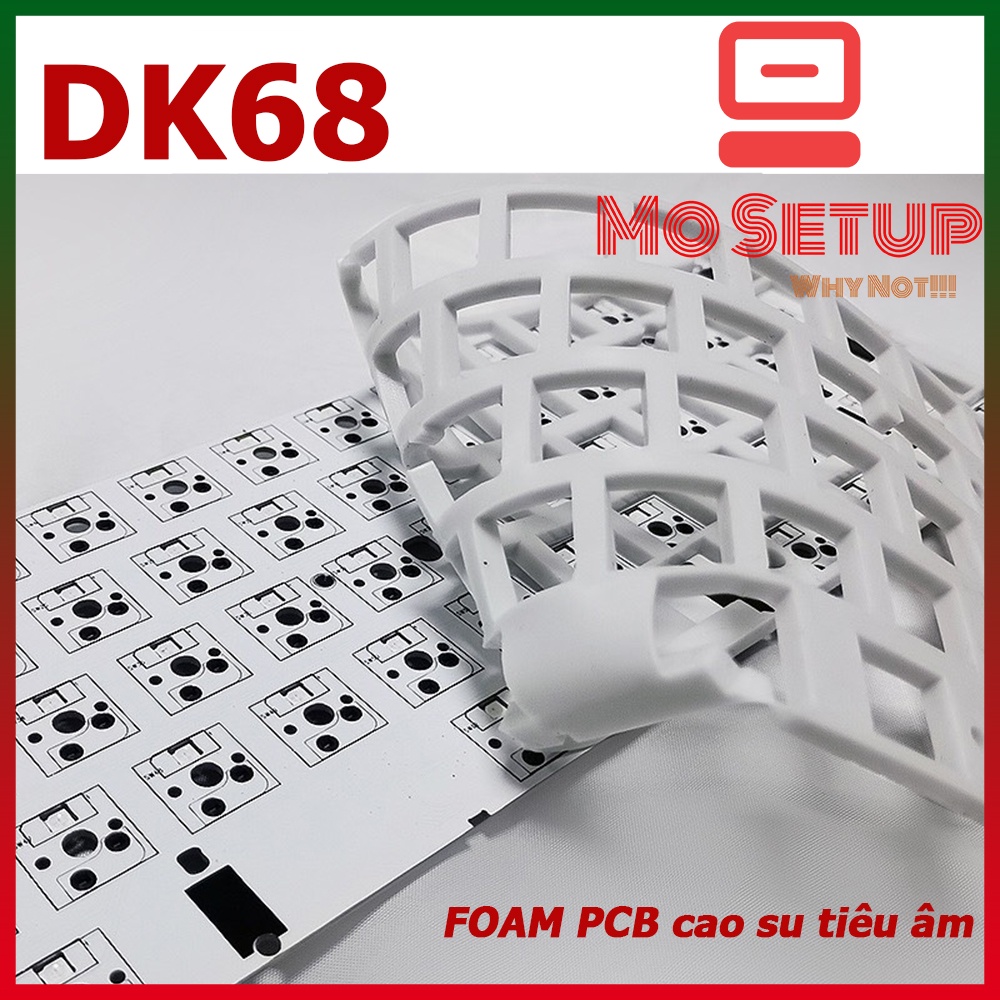 KIT Bàn Phím cơ DK68 hotswap Socket Gateron - DK68 bộ kit bàn phím layout 68 phím , có 3 chế độ kết nối.