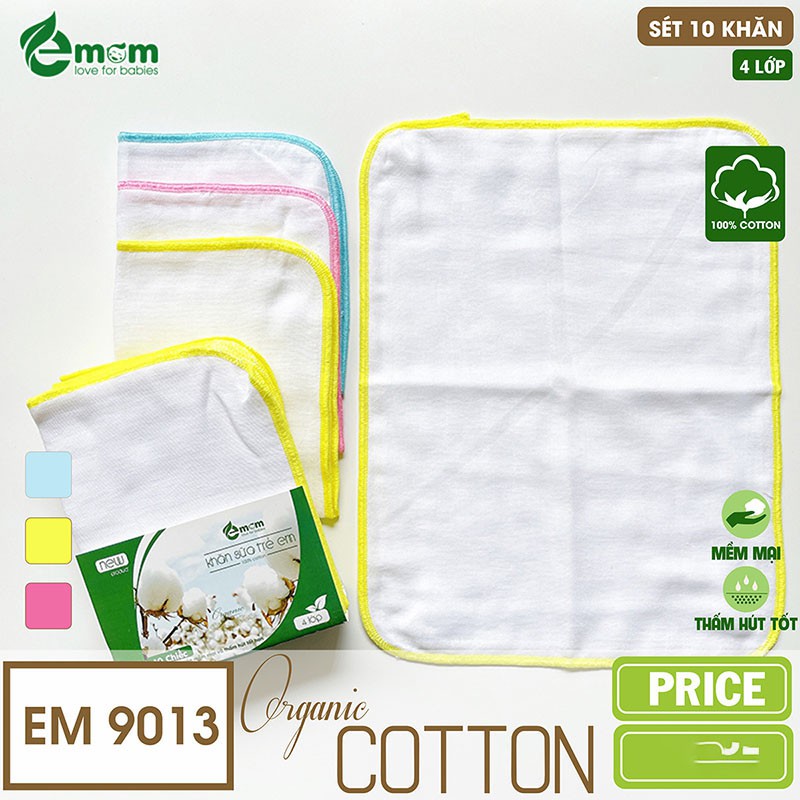 Khăn Sữa EMOM 4 Lớp Xô Cotton Cao Cấp