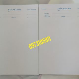 Giấy nháp thi -combo 600 tờ giấy nháp thi