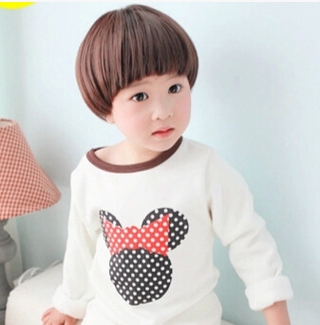 Bé Trai Đáng Yêu Tóc Giả Tóc Giả Toàn Đầu Trẻ Em Tóc Giả Trẻ Em Hàng Ngày Kẹp Tóc Ngắn Tóc Thẳng