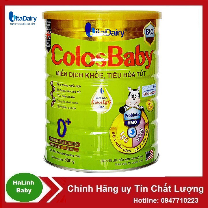 Sữa Colosbaby Bio 0+ 800g [Date mới nhất]