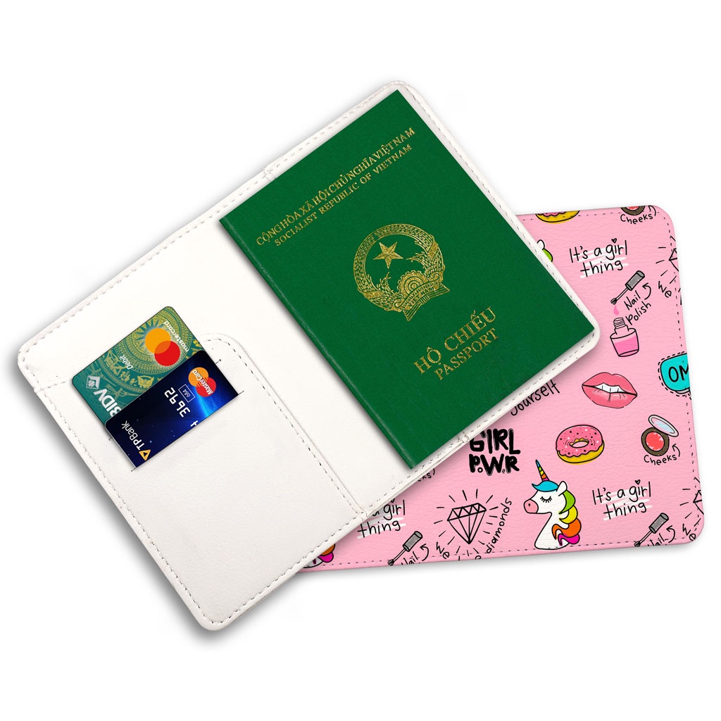 Bao Da Hộ Chiếu - Ví Đựng Passport Du Lịch  Ngựa Một Sừng Unicorn - LT020 STORMBREAKER