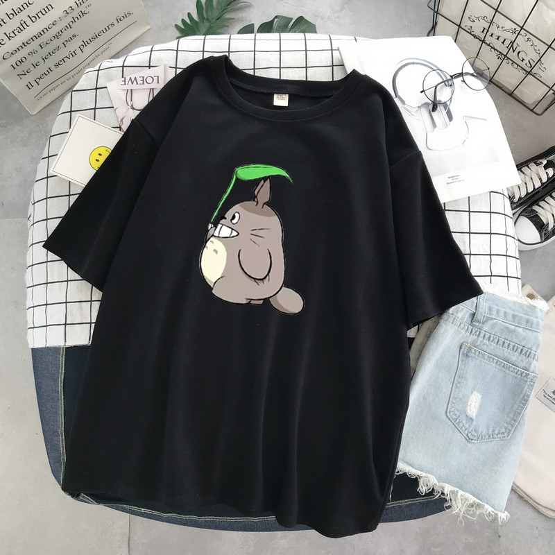Áo Thun Tay Ngắn In Hình Totoro Thời Trang Dành Cho Nữ