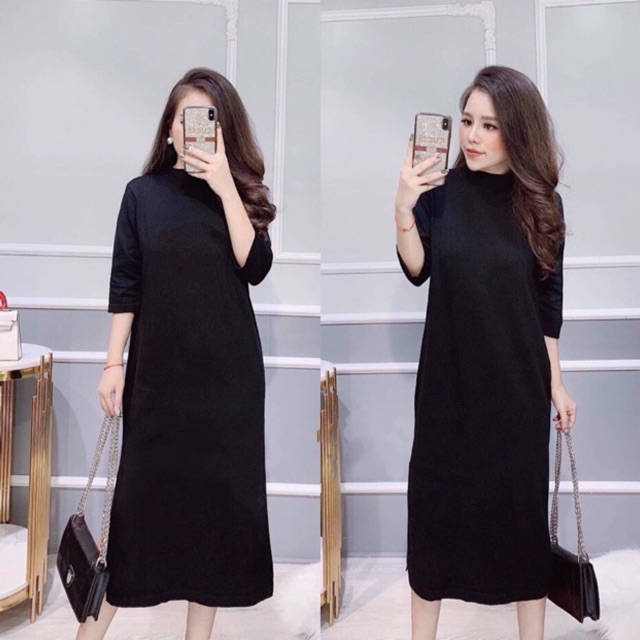 VÁY XUÔNG LEN DÀI XẺ MS14266