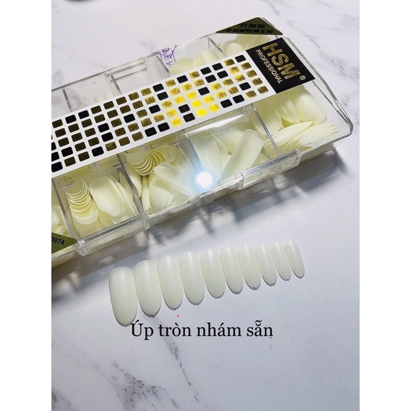 Móng úp HSM phom tròn hộp 500 móng đủ size