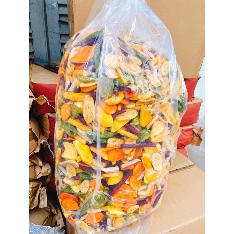 0.5Kg RAU QUẢ TRÁI CÂY SẤY GIÒN NGUYÊN 100%, HÀNG XUẤT KHẨU[FREE SHIP] TỪ ĐƠN 50K, [Loại Đặc Biệt] Hàng ngon nhà làm