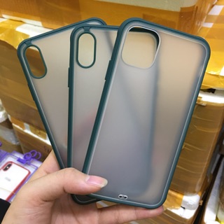 Ốp lưng Ou case lưng nhám viền màu iphone X/XS max/ iphone 11 Pro max/ iphone 11 Pro/ iphone 11 6.1