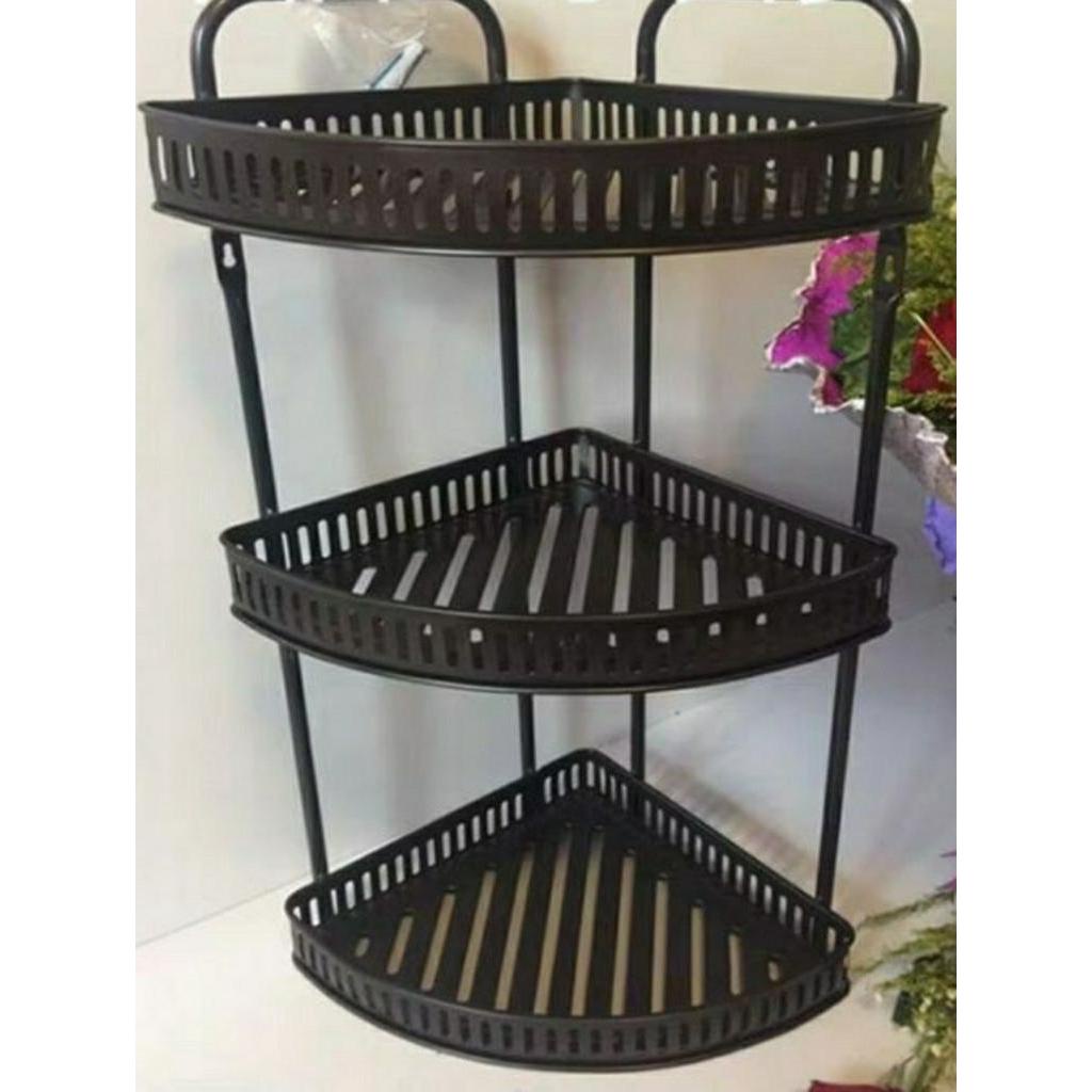 Kệ góc inox sơn tĩnh điện 2 tầng, 3 tầng