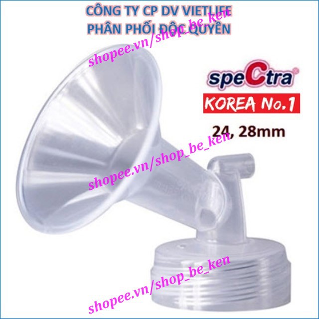 1 Phễu nhựa cứng cổ rộng SPECTRA- Phụ kiện máy hút sữa điện (Made in Korea)