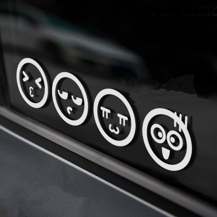 P-a456.Sticker Phản Quang Dán Trang Trí Xe Hơi In Chữ Joyful Sadness Độc Đáo