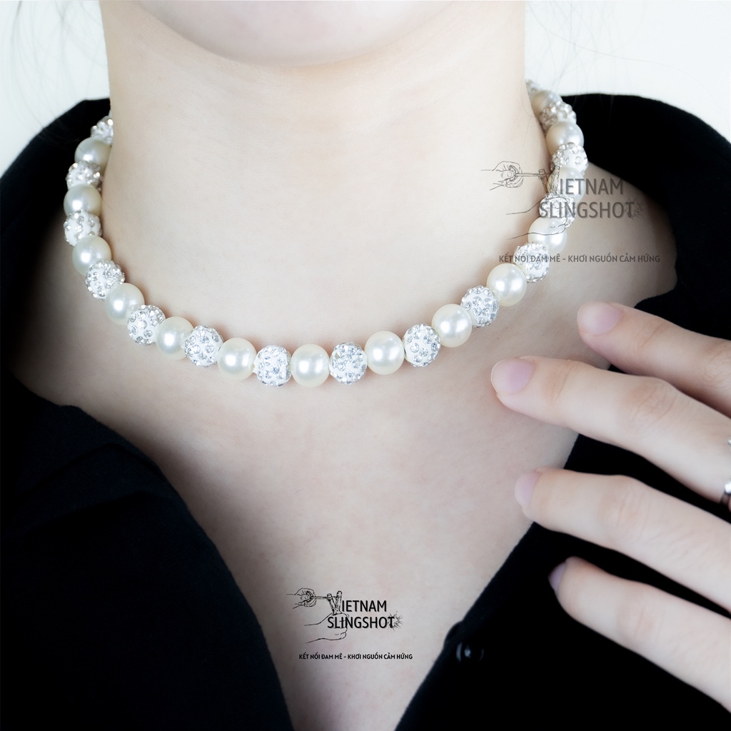 Sang Trọng Dây Chuyền Ngọc Trai Nhân Tạo Unisex Giành Cho Nam và Nữ, đeo siêu đẹp