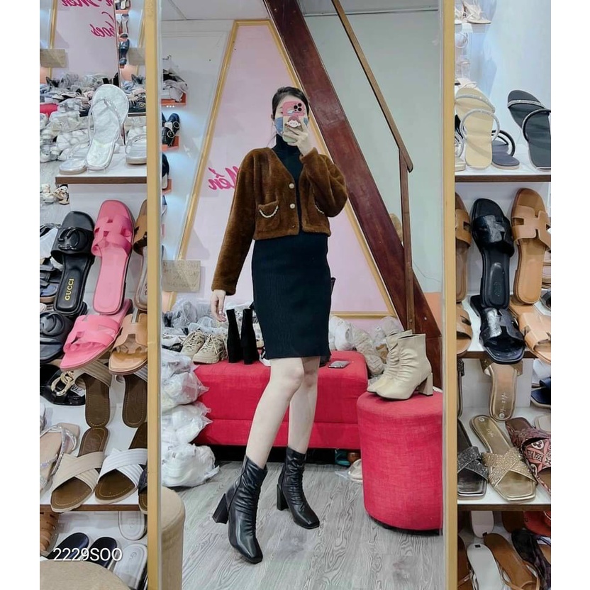 BOOT NỮ, BỐT THỜI TRANG, BOOT NỮ, GIÀY ĐÔNG CAO GÓT DA MỀM SANG CHẢNH | BigBuy360 - bigbuy360.vn