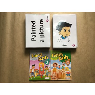 Combo fcard tiếng Anh lớp 4- 2 mặt