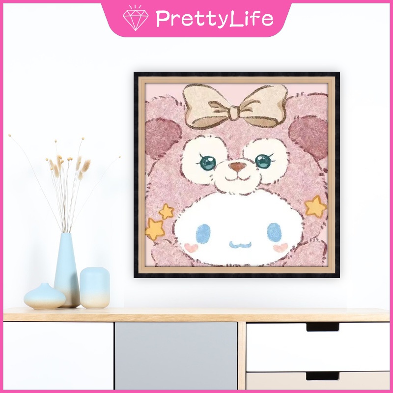 DISNEY Bộ Tranh Đính Đá 5D Tự Làm Trang Trí Nhà Cửa 40x40cm / 50x50cm