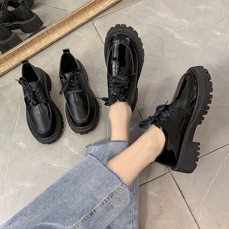 Giày Nữ Vải Da Cột Dây Xinh Xắn