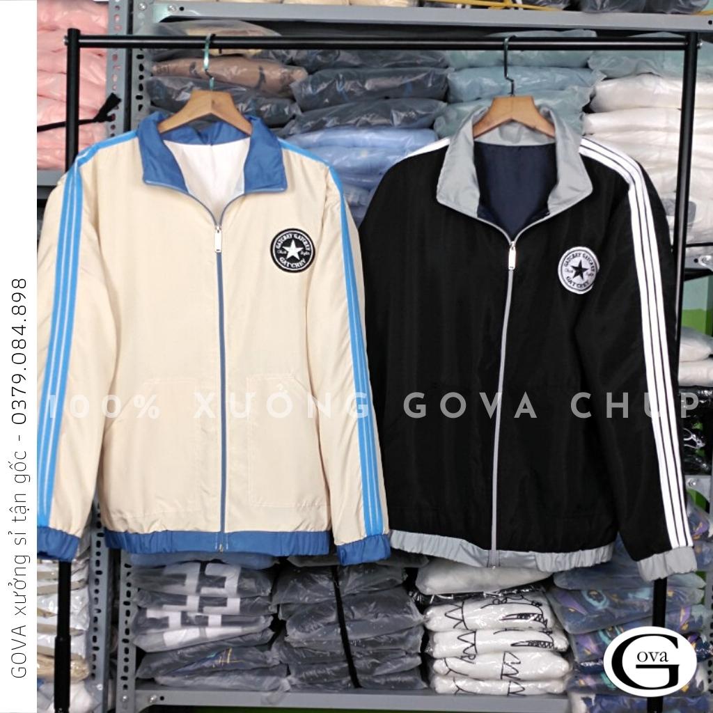 Áo Khoác Dù GATCREY 2 Lớp Form Rộng Nam Nữ Unisex, Áo Gió Bomber Bóng Chày Chống Nắng Ulzzang GOVA