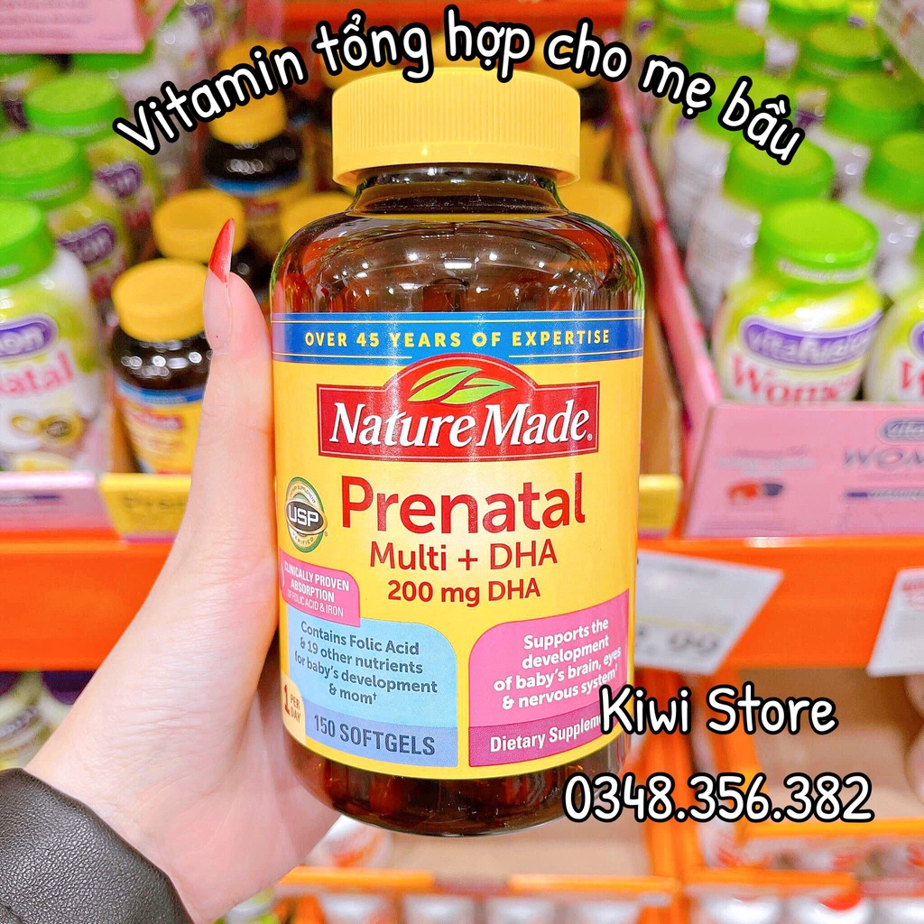 Vitamin tổng hợp cho bà bầu Prenatal Multi Dha Mỹ 150 viên