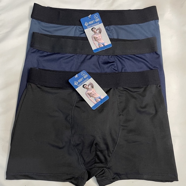Quần sịp nam trơn thun lạnh boxer,quần lót nam đùi trơn co dãn 4 chiều, thoáng mát