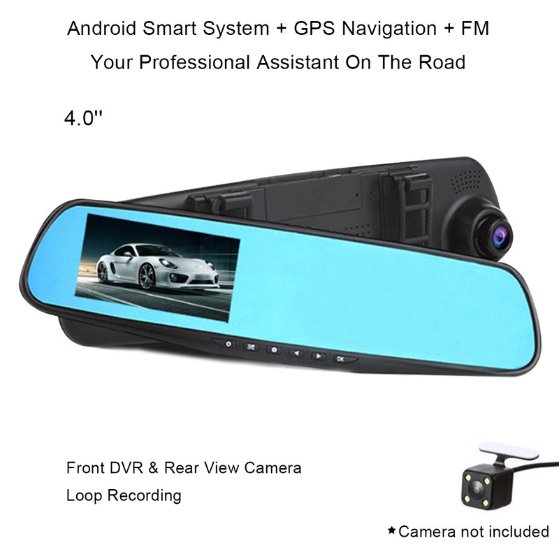 Máy ghi hình kỹ thuật số có camera 4.0" DVR HD dành cho xe hơi loa bluetooth | WebRaoVat - webraovat.net.vn