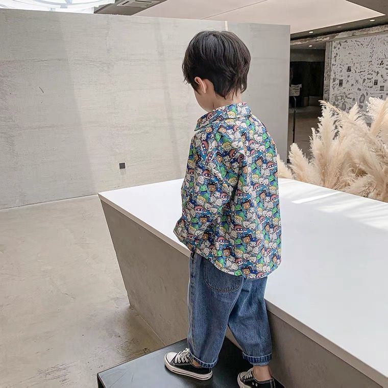 Áo Khoác Chống Nắng Họa Tiết Hoạt Hình Thời Trang Mùa Hè Cho Bé Trai